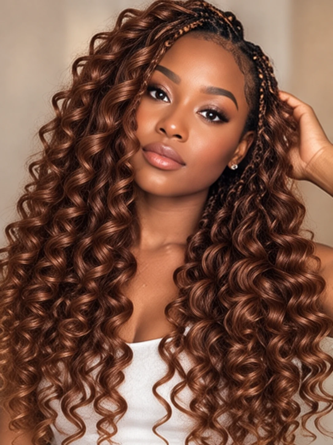 French Curls styled in 33 Brown